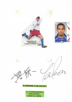 Naohiro Takahara  Japan WM 2006 Autogramm Karte  original signiert 