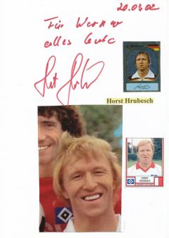 Horst Hrubesch  DFB  Autogramm Karte  original signiert 