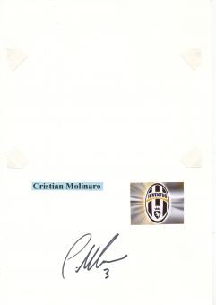 Cristian Molinaro  Juventus Turin  Autogramm Karte  original signiert 