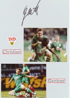 Christian Gentner  VFL Wolfsburg  Autogramm Karte  original signiert 