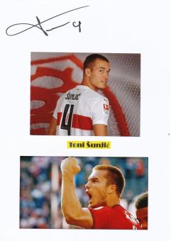Toni Sunjic  VFB Stuttgart   Autogramm Karte  original signiert 