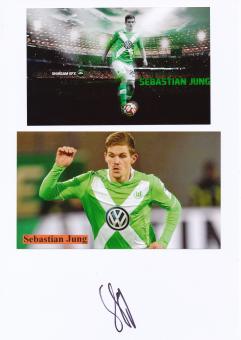 Sebastian Jung  VFL Wolfsburg  Autogramm Karte  original signiert 