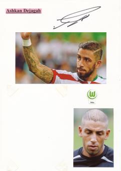 Ashkan Dejagah  VFL Wolfsburg  Autogramm Karte  original signiert 