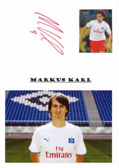 Markus Karl  Hamburger SV   Autogramm Karte  original signiert 