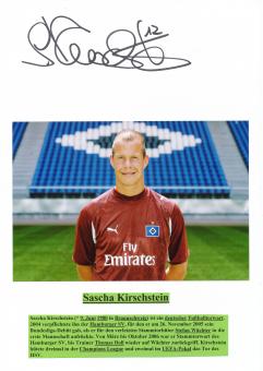 Sascha Kirschstein  Hamburger SV   Autogramm Karte  original signiert 