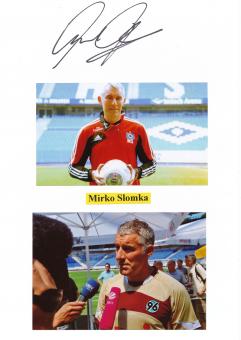 Mirko Slomka  Hamburger SV   Autogramm Karte  original signiert 