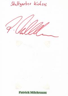 Patrick Milchraum  Stuttgarter Kickers  Autogramm Karte  original signiert 