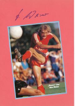 Hans Weiner  FC Bayern München  Autogramm Karte  original signiert 