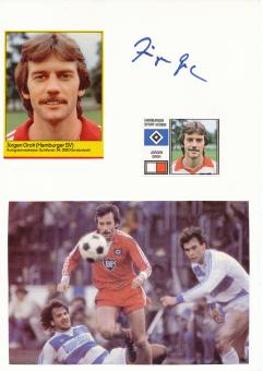 Jürgen Groh  Hamburger SV  Autogramm Karte  original signiert 
