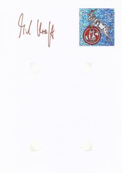 Michael Kraft  FC Köln  Autogramm Karte  original signiert 
