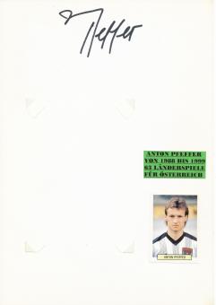 Anton Pfeffer   Österreich  WM 1990  Autogramm Karte  original signiert 