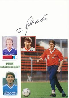 Dieter Schatzschneider  FC Schalke 04  Autogramm Karte  original signiert 