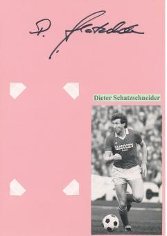 Dieter Schatzschneider  FC Schalke 04  Autogramm Karte  original signiert 