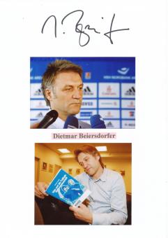 Dietmar Beiersdorfer  Hamburger SV  Autogramm Karte  original signiert 