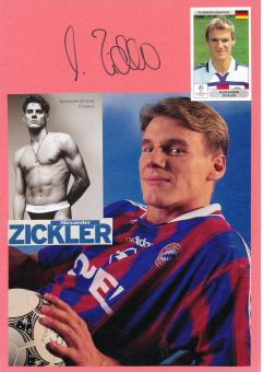 Alexander Zickler  FC Bayern München  Autogramm Karte  original signiert 