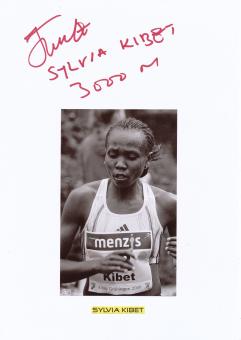 Sylvia Jebiwott Kibet  Kenia  Leichtathletik  Autogramm Karte  original signiert 