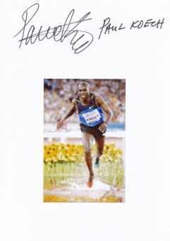 Paul Kipsiele Koech  Kenia  Leichtathletik  Autogramm Karte  original signiert 