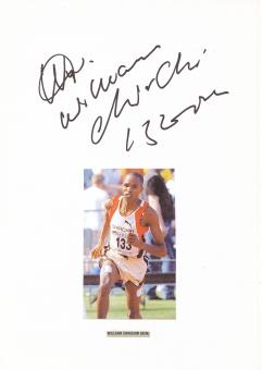 William Chirchir  Kenia  Leichtathletik  Autogramm Karte  original signiert 