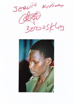 Jeruto Kiptum Kiptubi  Kenia  Leichtathletik  Autogramm Karte  original signiert 