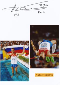 Aleksey Dmitrik  Rußland   Leichtathletik  Autogramm Karte  original signiert 