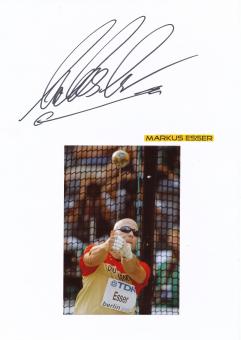 Markus Esser  Leichtathletik  Autogramm Karte  original signiert 