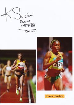 Kenia Sinclair  Jamaika   Leichtathletik  Autogramm Karte  original signiert 
