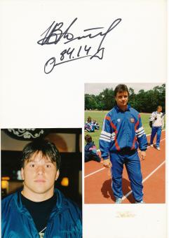 Ihar Astapkovich  Rußland   Leichtathletik  Autogramm Karte  original signiert 