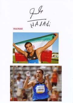 Ehsan Hadadi   Iran  Leichtathletik  Autogramm Karte  original signiert 