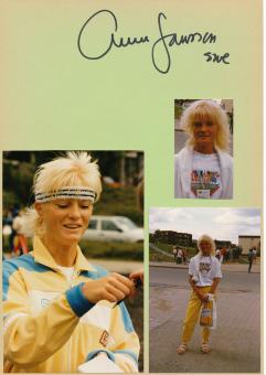 Ann Jansson  Schweden  Leichtathletik  Autogramm Karte  original signiert 