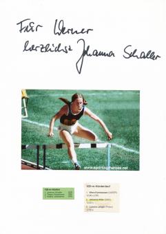 Johanna Klier  DDR  Leichtathletik  Autogramm Karte  original signiert 