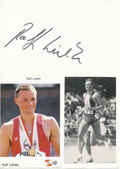 2  x  Ralf Lübke  Leichtathletik  Autogramm Karte  original signiert 