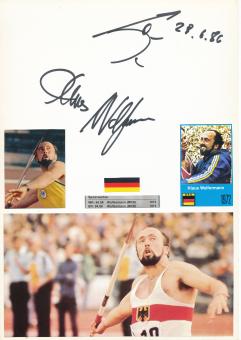 Klaus Wolfermann  Leichtathletik  Autogramm Karte  original signiert 