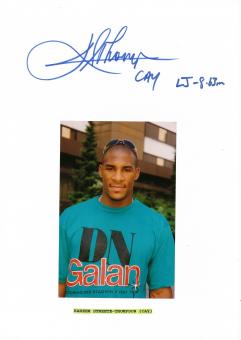 Kareem Streete Thompson   Cayman  Leichtathletik  Autogramm Karte  original signiert 