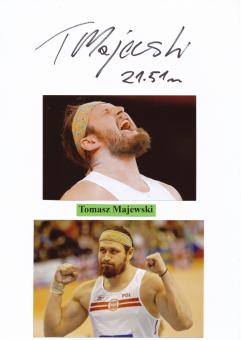 Tomasz Majewski  Polen  Leichtathletik  Autogramm Karte  original signiert 