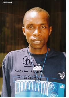 Bernard Barmasai  Kenia  Leichtathletik Autogramm 20x30 cm Foto original signiert 
