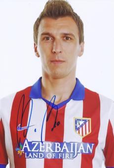 Mario Mandzukic  Atletico Madrid  Fußball Autogramm 30 x 20 cm Foto original signiert 