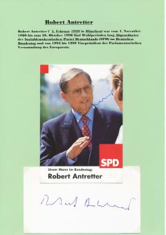 2  x  Robert Antretter  SPD   Politik  Autogramm Karte  original signiert 