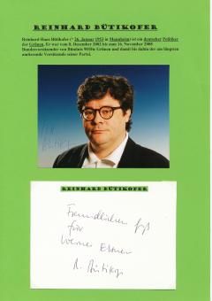 2  x  Bernhard Bütikofer  Die Grünen   Politik  Autogramm Karte  original signiert 