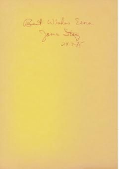 James Stacy † 2016  USA  Film & TV   Autogramm Karte original signiert 