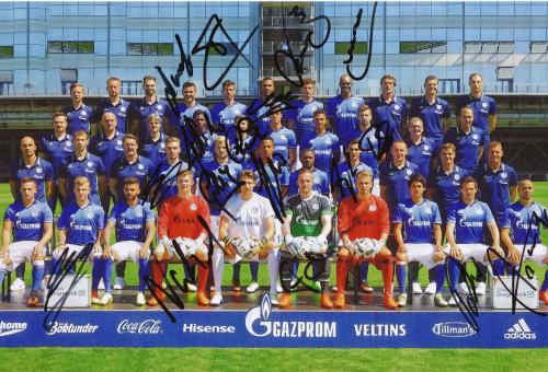 FC Schalke 04   Mannschaftsfoto Fußball original signiert 