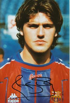 Roger Garcia  FC Barcelona  Fußball Autogramm 30 x 20 cm Foto original signiert 
