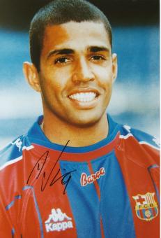 Sonny Anderson  FC Barcelona  Fußball Autogramm 30 x 20 cm Foto original signiert 