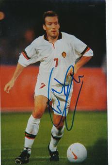 Marc Wilmots  Belgien  Fußball Autogramm 30 x 20 cm Foto original signiert 