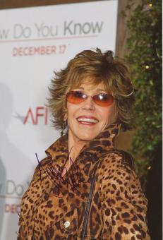 Jane Fonda   Film & TV  Autogramm 30 x 20  cm Foto original signiert 