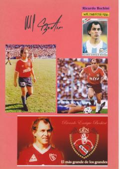 Ricardo Bochini   Argentinien  Weltmeister  WM 1986  Fußball Autogramm Karte  original signiert 