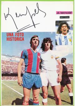 Mario Kempes   Argentinien  Weltmeister  WM 1978  Fußball Autogramm Karte  original signiert 