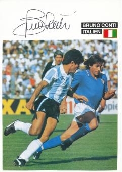 Bruno Conti  Italien Weltmeister  WM 1982  Fußball Autogramm Karte  original signiert 