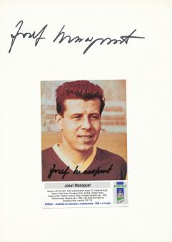 2  x  Josef Masopust  CSSR   WM 1962 Fußball Autogramm Karte original signiert 