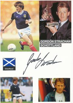 Gordon Strachan  Schottland  Fußball Autogramm Karte original signiert 