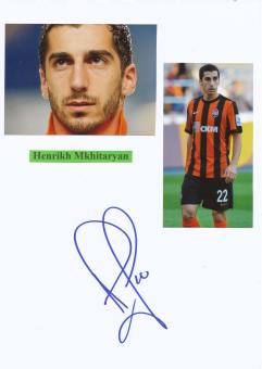 Henrikh Mkhitaryan  Schachtar Donezk  Fußball Autogramm Karte original signiert 